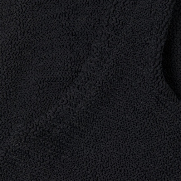 Hunza G Nancy Swimsuit Black One Shoulder Bikini Crinkle Noir Bodysuit Rare - Picture 11 of 16